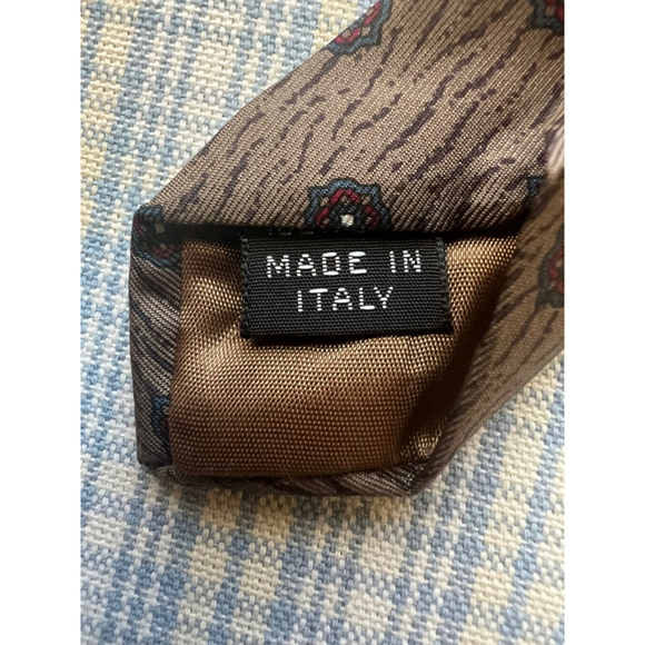 Men's Lanvin Brown Tie OS - Picture 5 of 5